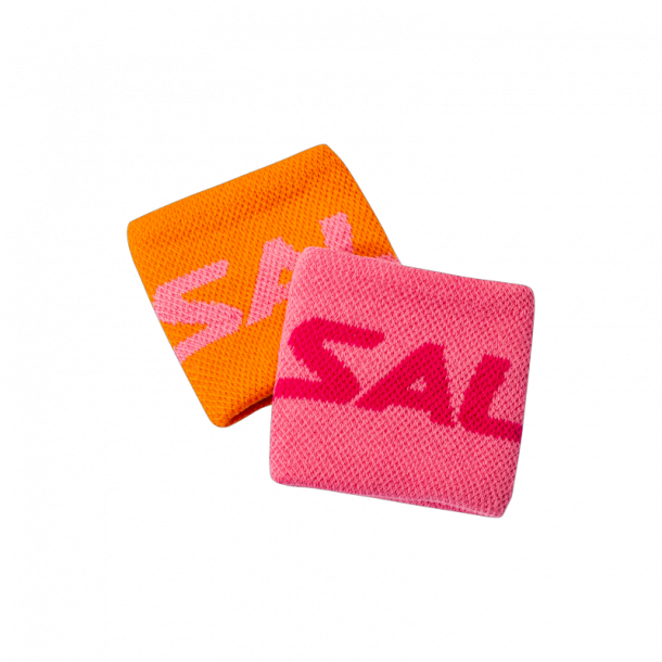 Salming Wristband Short 2-pack, Orange/Pink